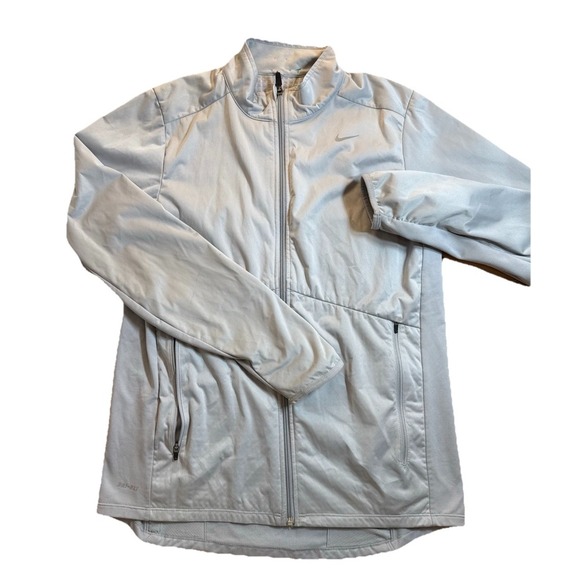 Nike Other - Nike Element Dri fit Fleece Lined Gray Running Training‎ Jacket Windbrkr Wmns M